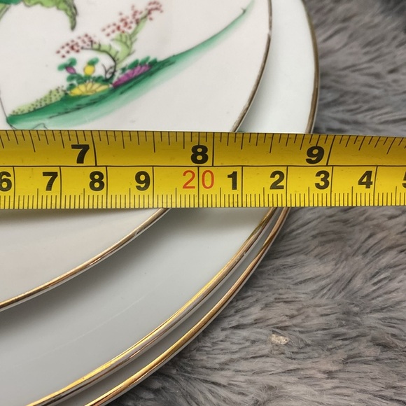 3 Antique Chinese Hand painted porcelain plates - Picture 15 of 16